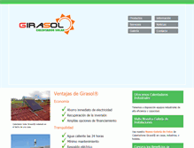 Tablet Screenshot of girasolcalentador.com